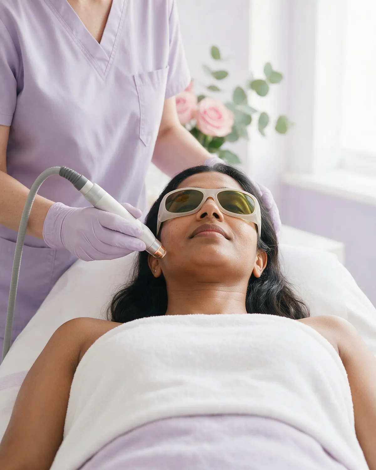 Full face laser hair reduction at Ari Aesthetics