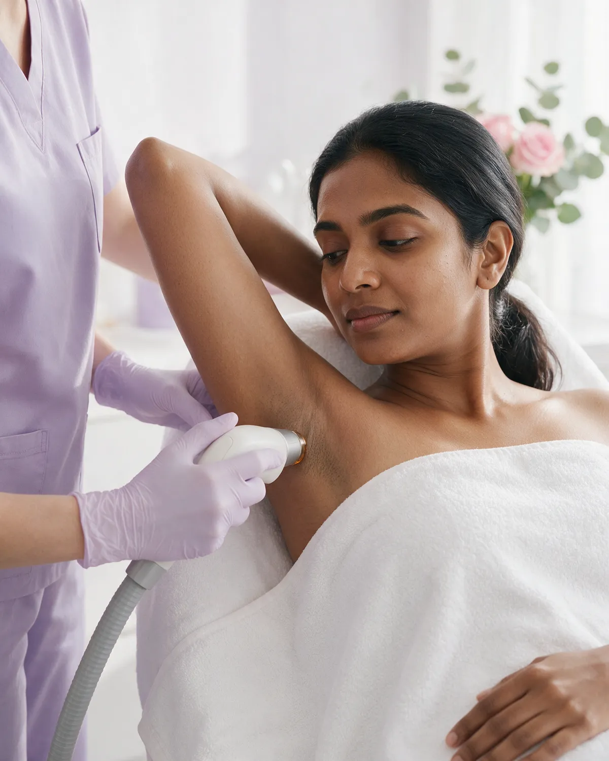 Underarm laser hair reduction at Ari Aesthetics