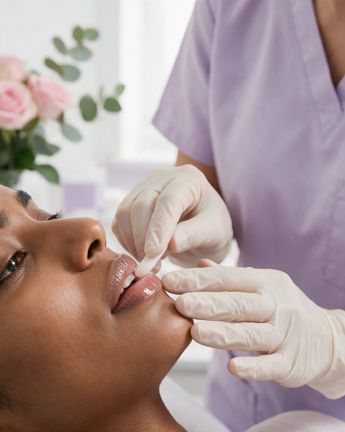 Lip peel at Ari Aesthetics