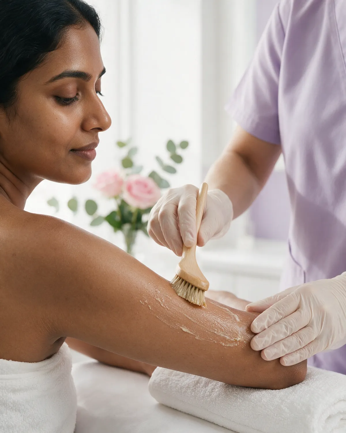 Underarm / elbow / knee peel at Ari Aesthetics