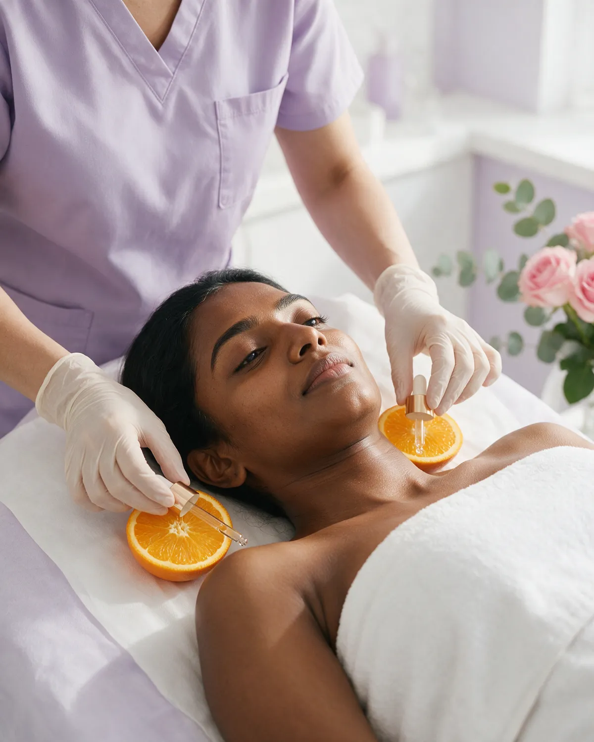 Gold / vitamin C brightening facial at Ari Aesthetics